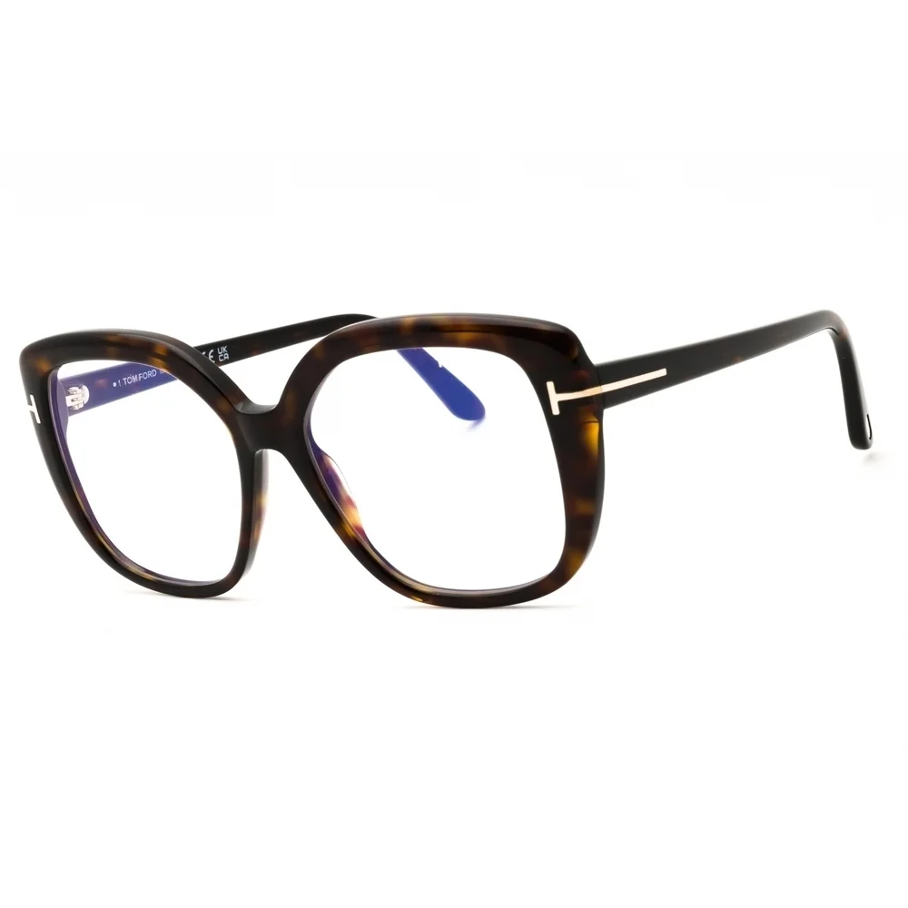 NWT Tom Ford FT6043-B Dark Havana Oversized 53mm Eyeglasses